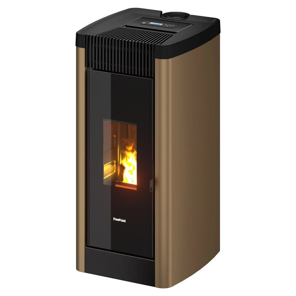 Freepoint Pelletofen FreePoint Pelletofen STEE Stahl Bronze 8,5 kW