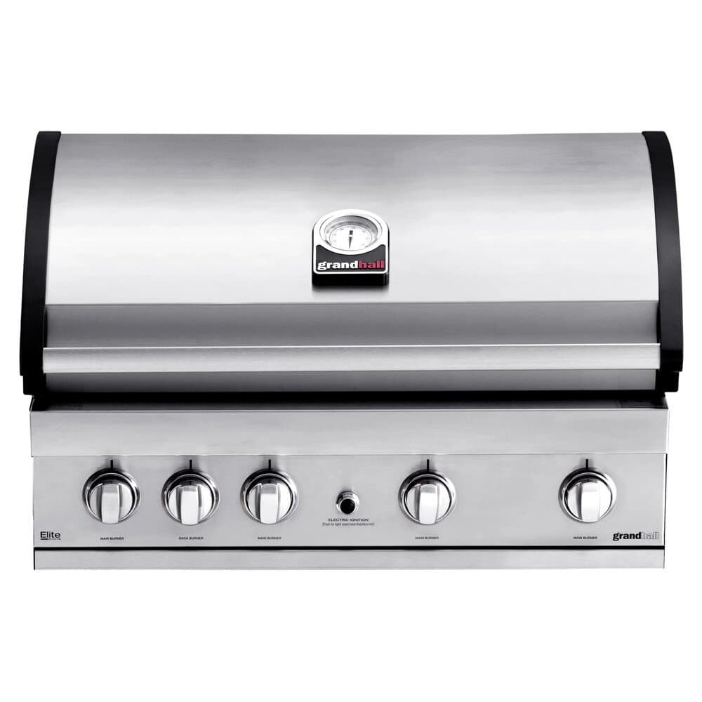 Grandhall Einbau-Gasgrill Elite G4 Edelstahl Silver 84 x 60,7 x 50,1 cm