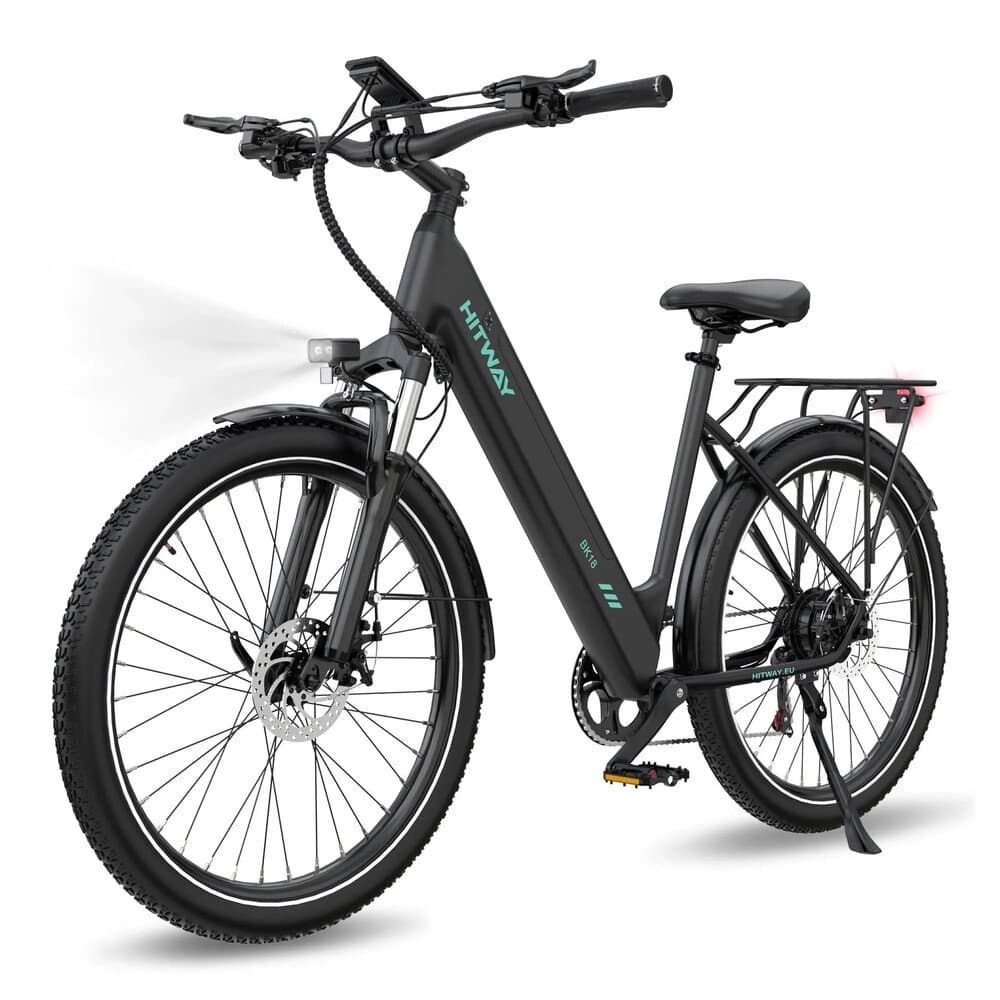 HITWAY E-Bike BK18S 27,5 Zoll 13 Ah Akku Reichweite 60-100KM 250W 7-Gang APP NFC