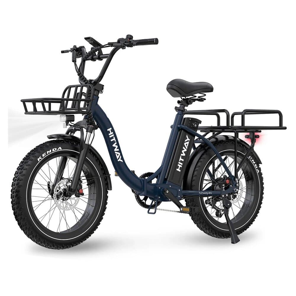 HITWAY E-Bike BK6S PLUS 20×4,0 Zoll 27Ah Akku Reichweite 110-150KM 250W 7-Gang APP NFC
