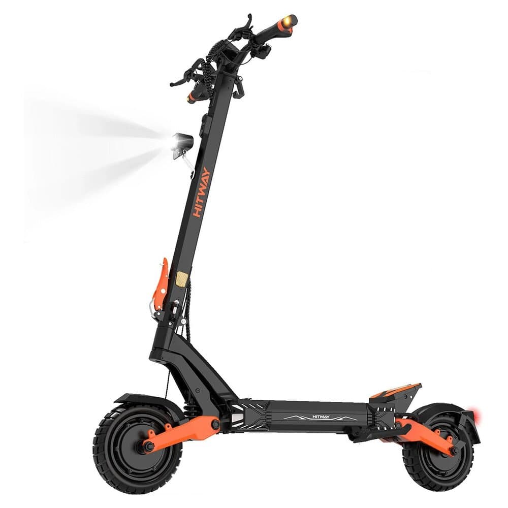 HITWAY H11 E-Scooter, 500-W-Motor, Spitzenleistung 1800 W, 23,4-Ah-Akku, Reichweite 130 km, 10-Zoll-Hohlkammerreifen mit App und NFC