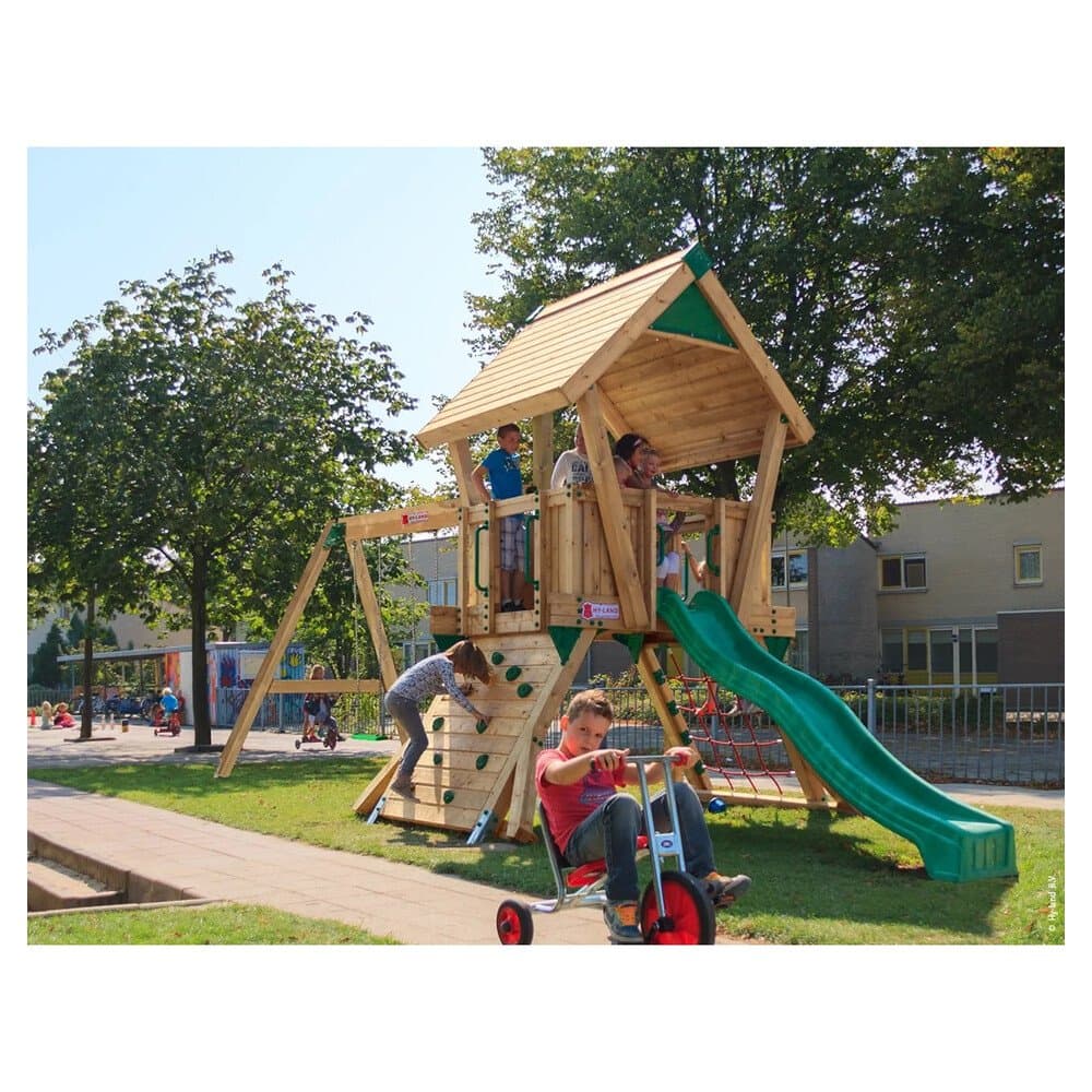 Hy-Land Spielgerät Q2S mit Rutsche und Doppelschaukelanbau Premium Douglasie