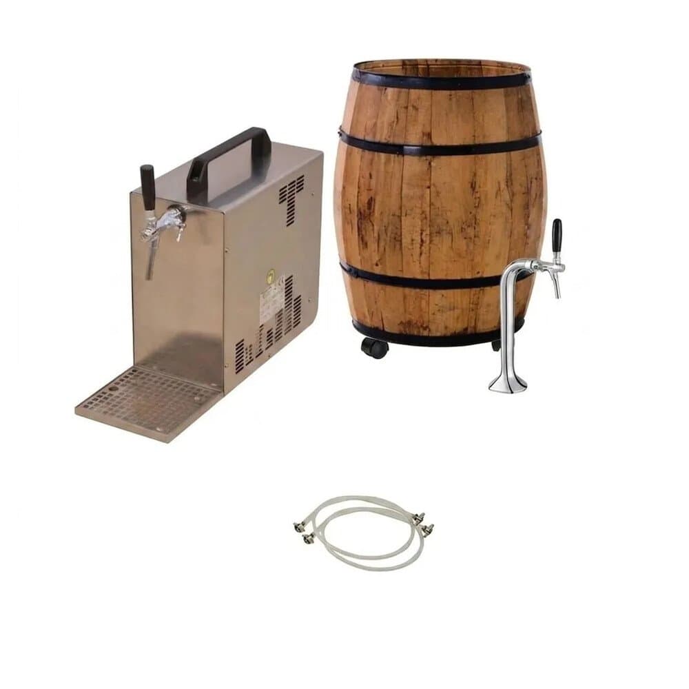Ich-Zapfe Barrique Set Bierzapfanlage Mobile Bierbar Zapfkopf Korb