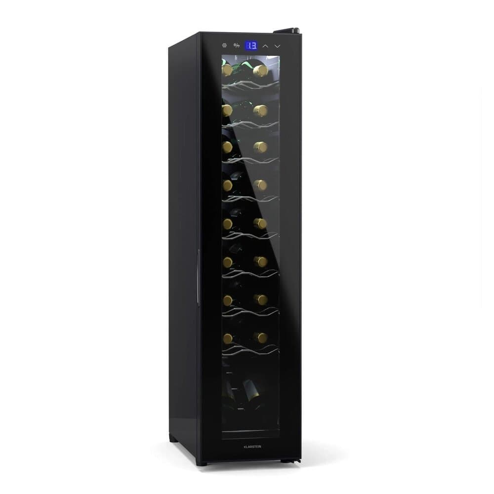 Klarstein Shiraz 18 Slim Uno Weinkühlschrank 18 L Flaschen 5-18 °C Touch-Control
