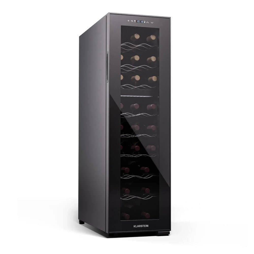 Klarstein Shiraz 24 Duo Weinkühlschrank 2 Zonen 75 L 24 Flaschen 5-18 °C Touch