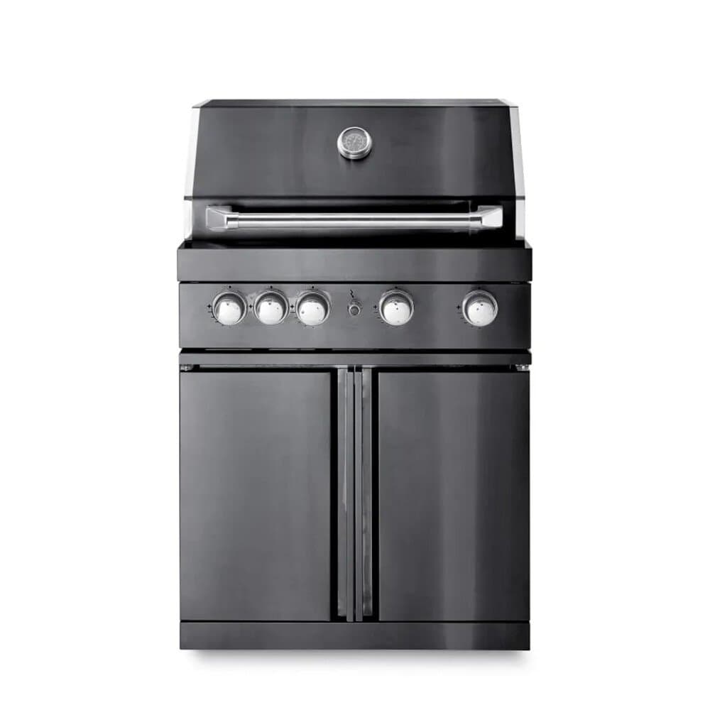 MyOutdoorKitchen Freistehender Gasgrill mit 4 Brennern und Infrarotbrenner Black Collection