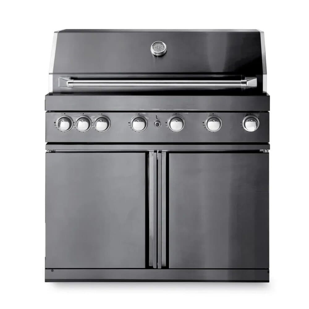 MyOutdoorKitchen Freistehender Gasgrill mit 6 Brennern und Heckbrenner Black Collection