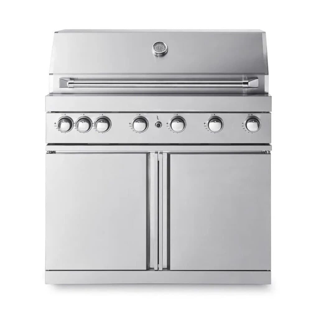 MyOutdoorKitchen Freistehender Gasgrill mit 6 Brennern und Heckbrenner Stainless Collection