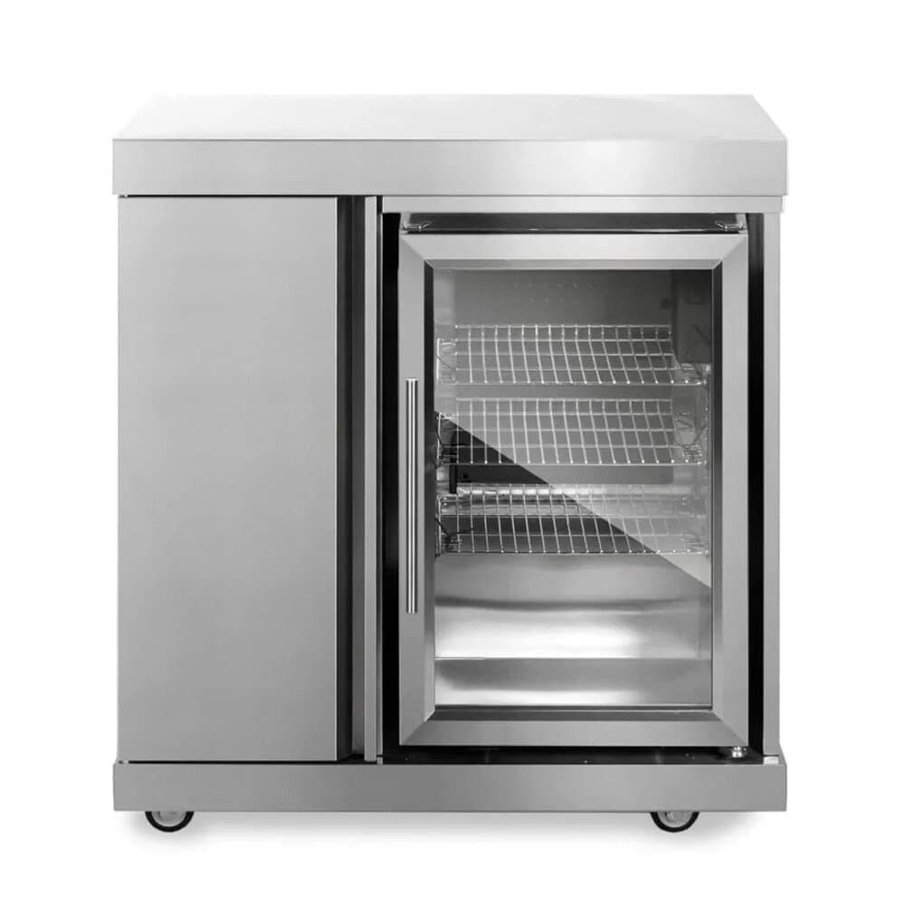 MyOutdoorKitchen Modul mit Kühlschrank und Aufbewahrungsschrank Stainless Collection