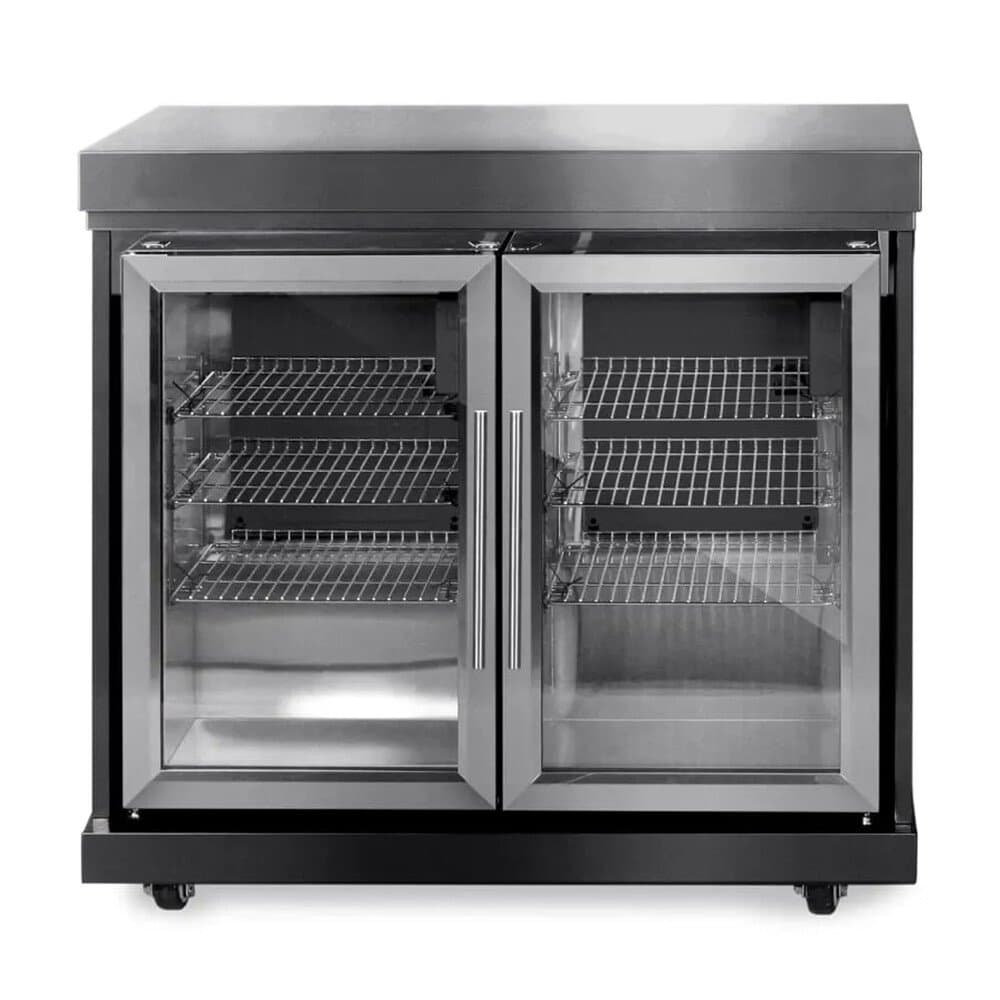 MyOutdoorKitchen Zweitüriger Modul-Kühlschrank Black Collection