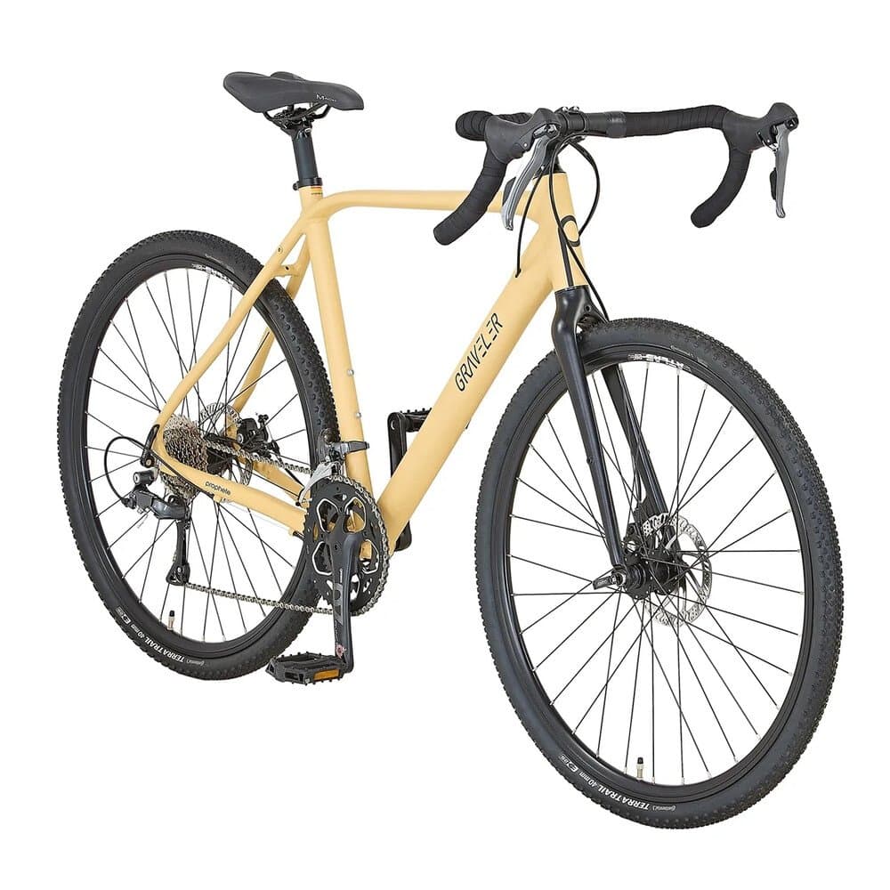 Prophete Gravel-Bike Graveler Herren Sandbeige Matt 28"