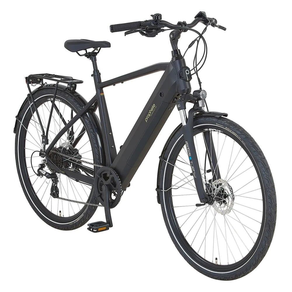 Prophete Trekking E-Bike Entdecker 2.0 Herren Schwarz Matt 28"