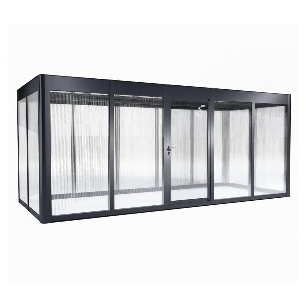 SunElements Gewächshaus SunGarden Anthrazit 12,8 m²