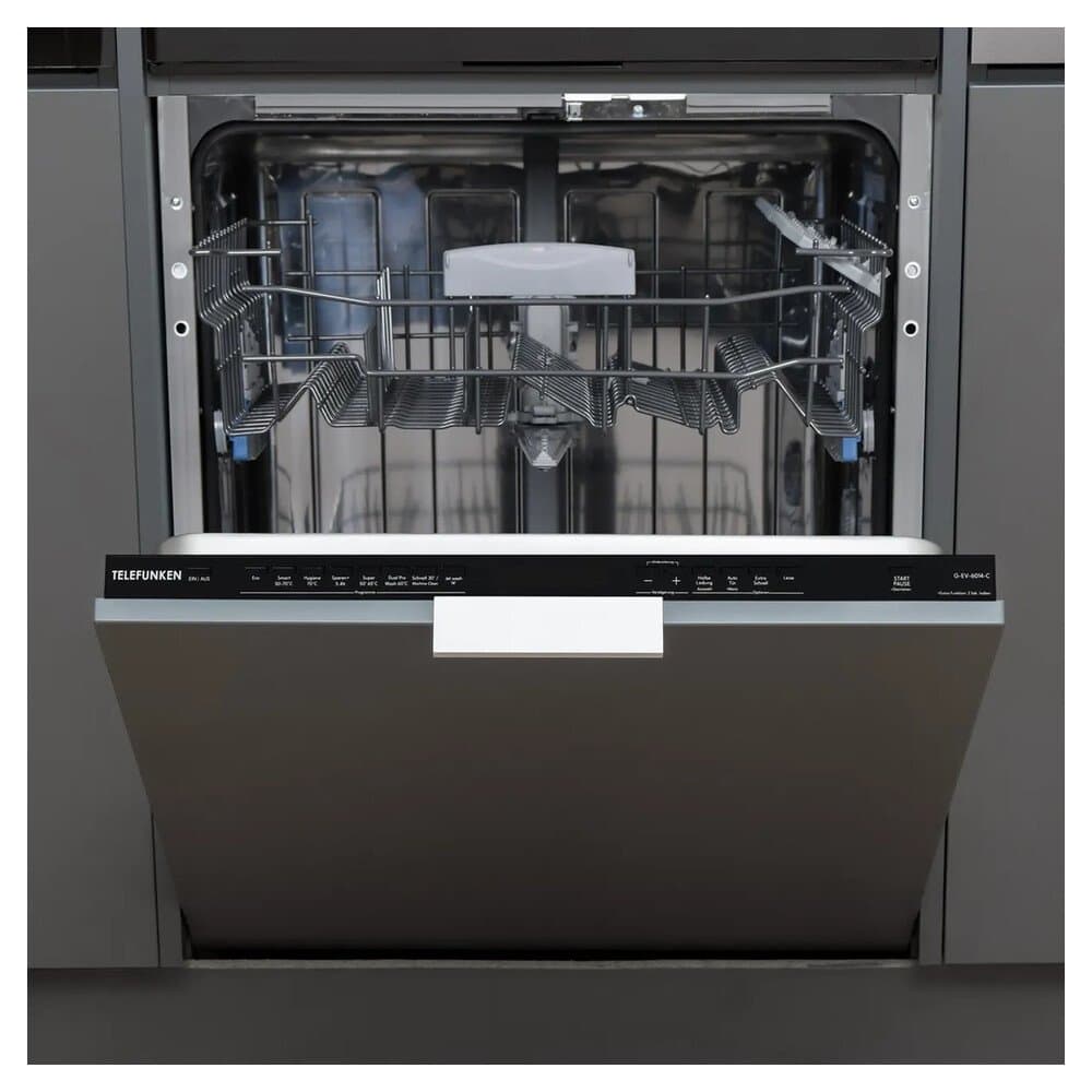 Telefunken Geschirrspüler vollintegriert Einbauspülmaschine 60 cm 12 Maßgedecke 9 Programme AquaStop G-EV-6014-C