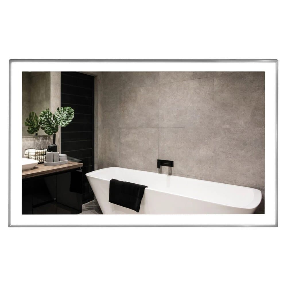 Vasner Spiegel-Infrarotheizung Zipris S LED mit Licht 600 W 60 cm x 110 cm Chrom