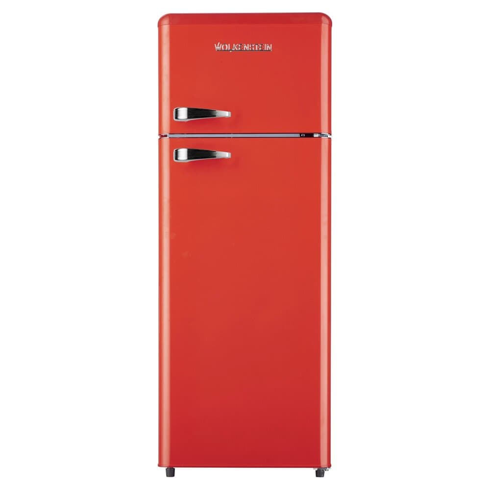 Wolkenstein Retro-Kühl-Gefrierkombination GK212.4RT Feuerrot EEK: E