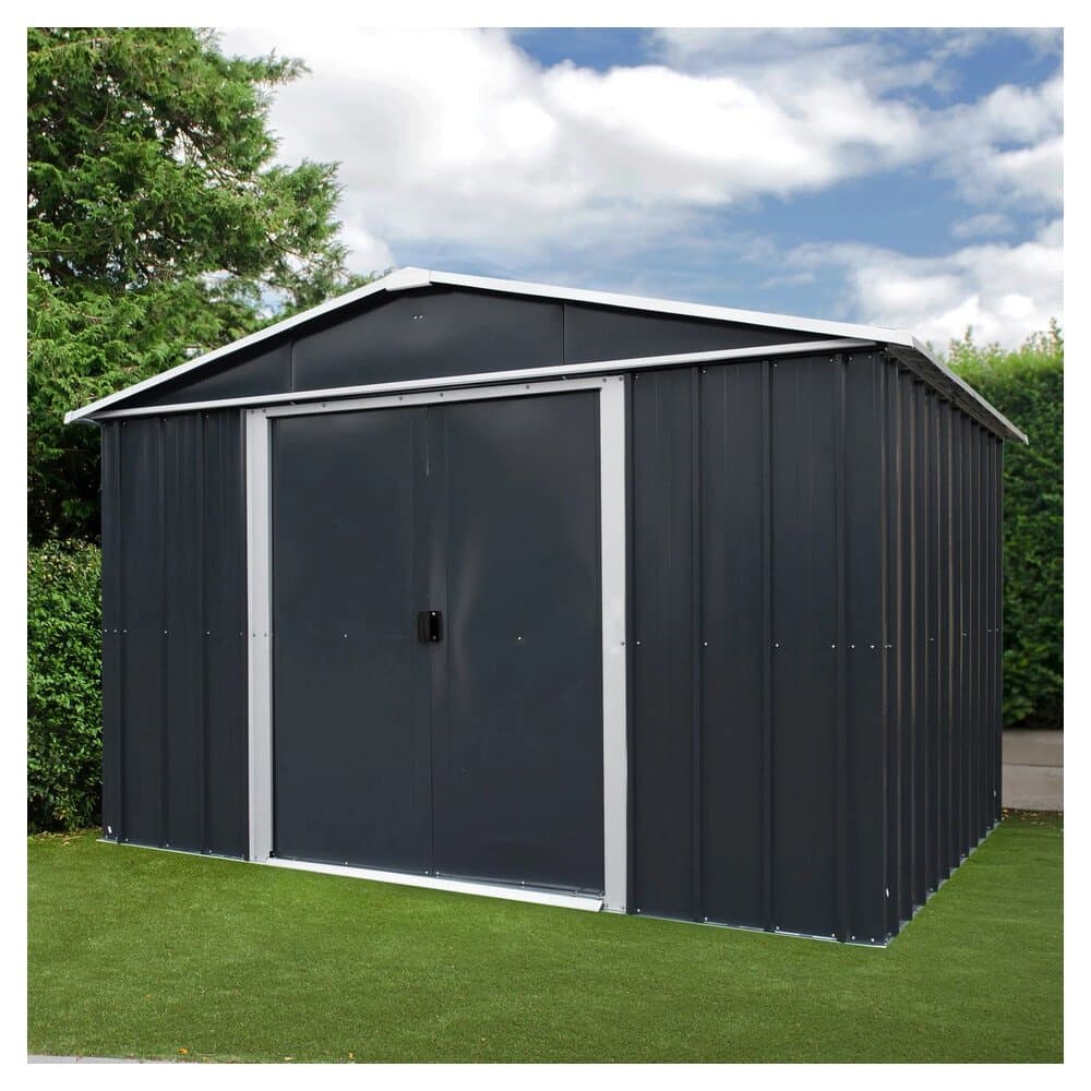 Yardmaster Gerätehaus Heidelberg 1013AEYZ Anthrazit BxT: 285 cm x 387 cm