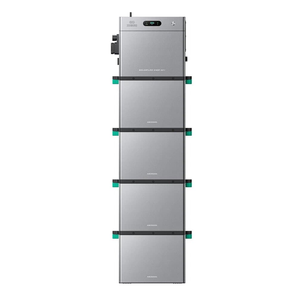 ZENDURE SuperCharged SolarFlow 2400 AC Plus Balkonkraftwerk Bidirektionaler AC Ausgang Bis 2400W Mit 4 AB3000L