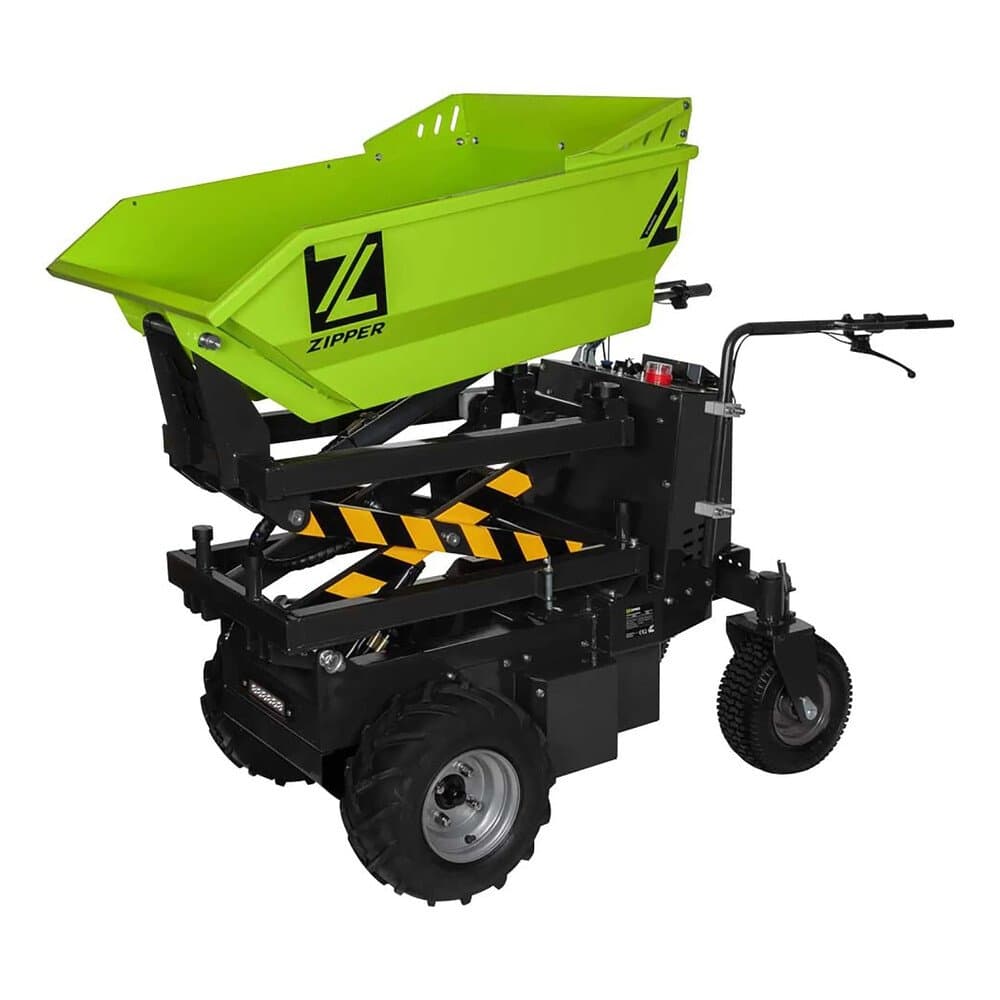 Zipper Elektro-Rad Dumper mit Hydraulischem HKS ZI-ED600HKS Grün-Schwarz