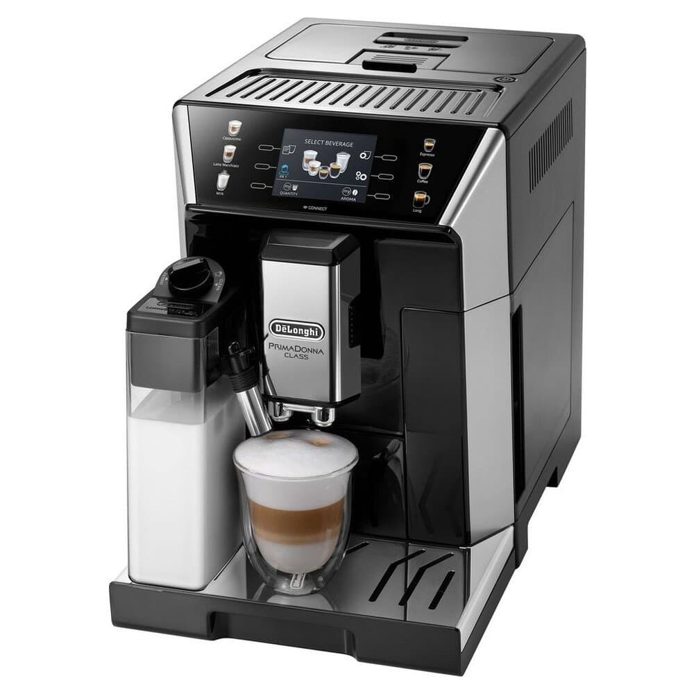 De'Longhi Kaffeevollautomat PrimaDonna Class ECAM550.65.SB - Perfekter Milchschaum, 5 Kaffeestärken, Mein Kaffee" Funktion, 3,5'' Farbdisplay