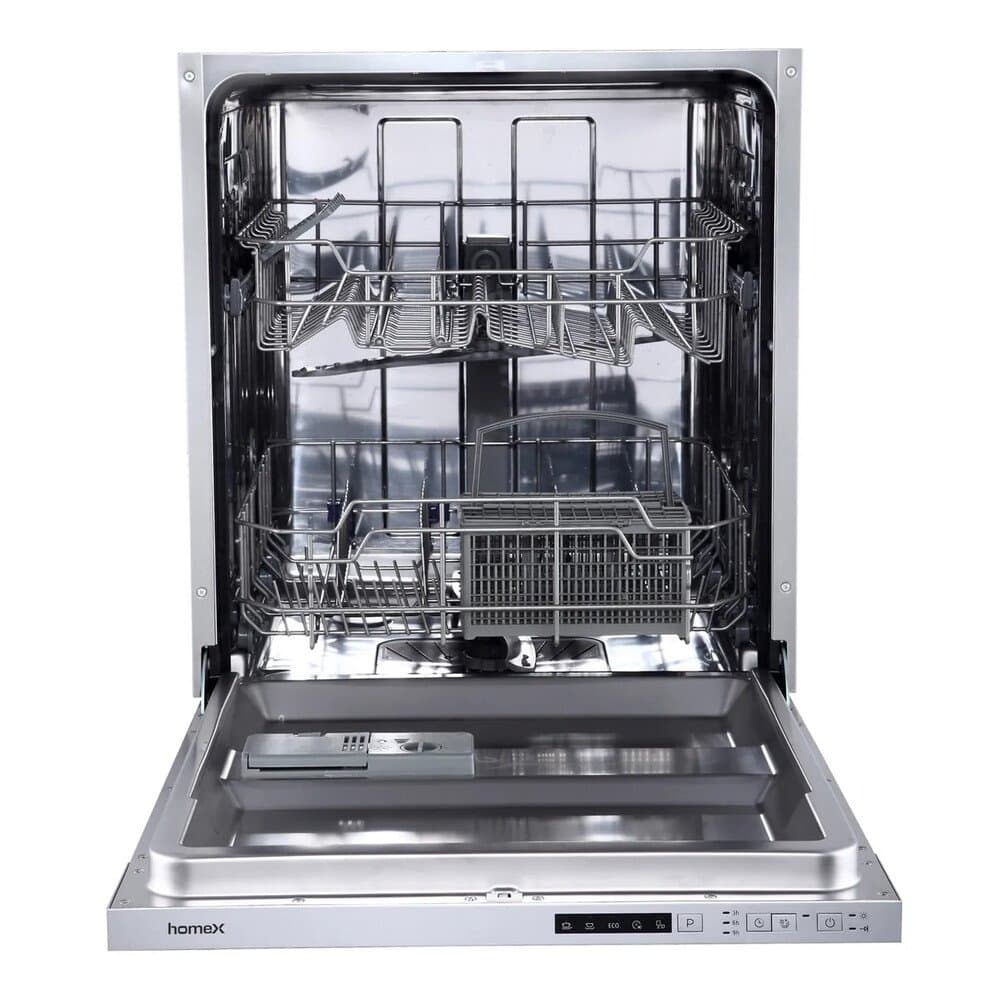 homeX Geschirrspüler vollintegriert 60 cm breit 14 Maßgedecke 5 Programme Aquastop GSEV6014AE