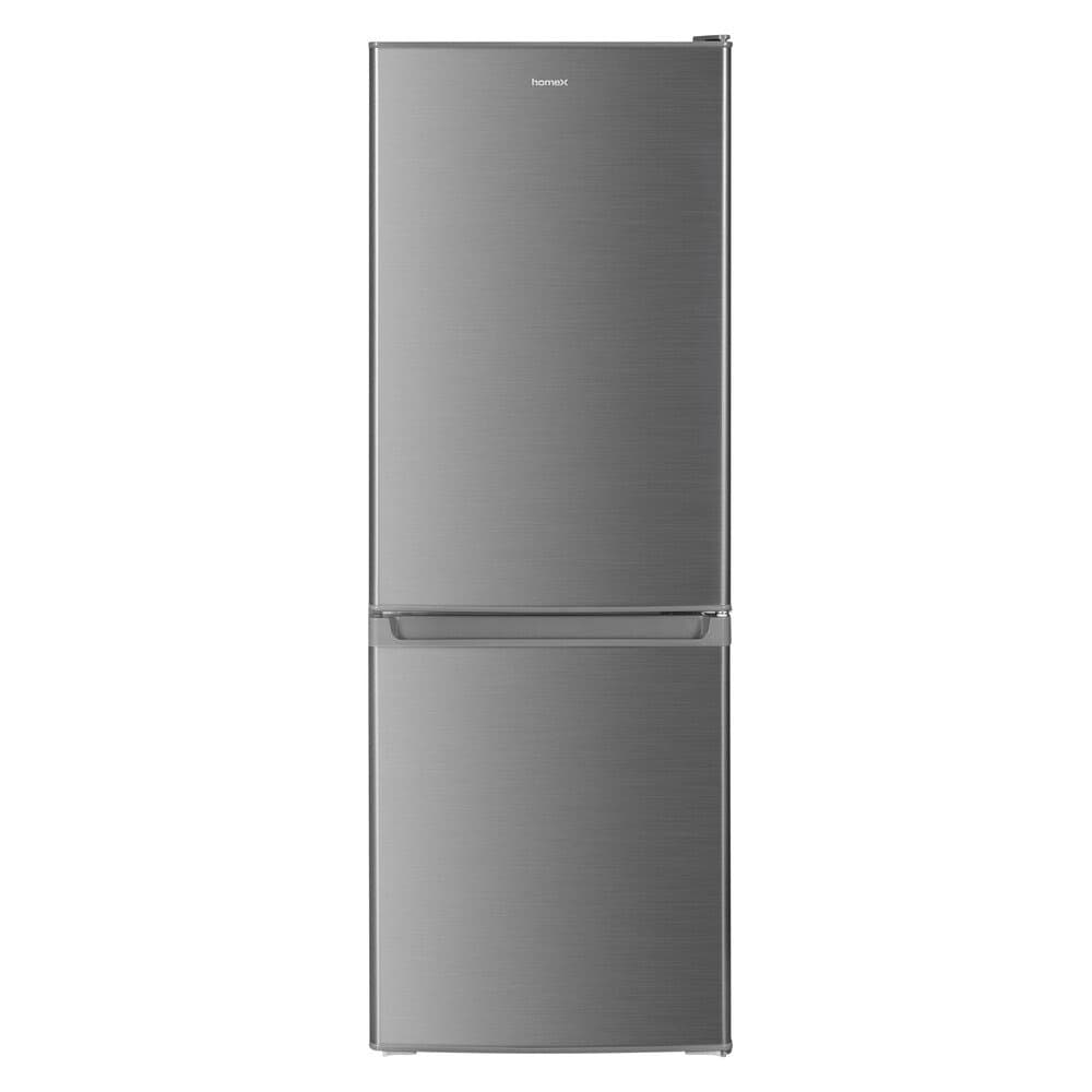 homeX Kühlschrank Mit Gefrierfach Kühl-Gefrierkombination Freistehend 173 Liter Nutzinhalt CFS1110-S Silber