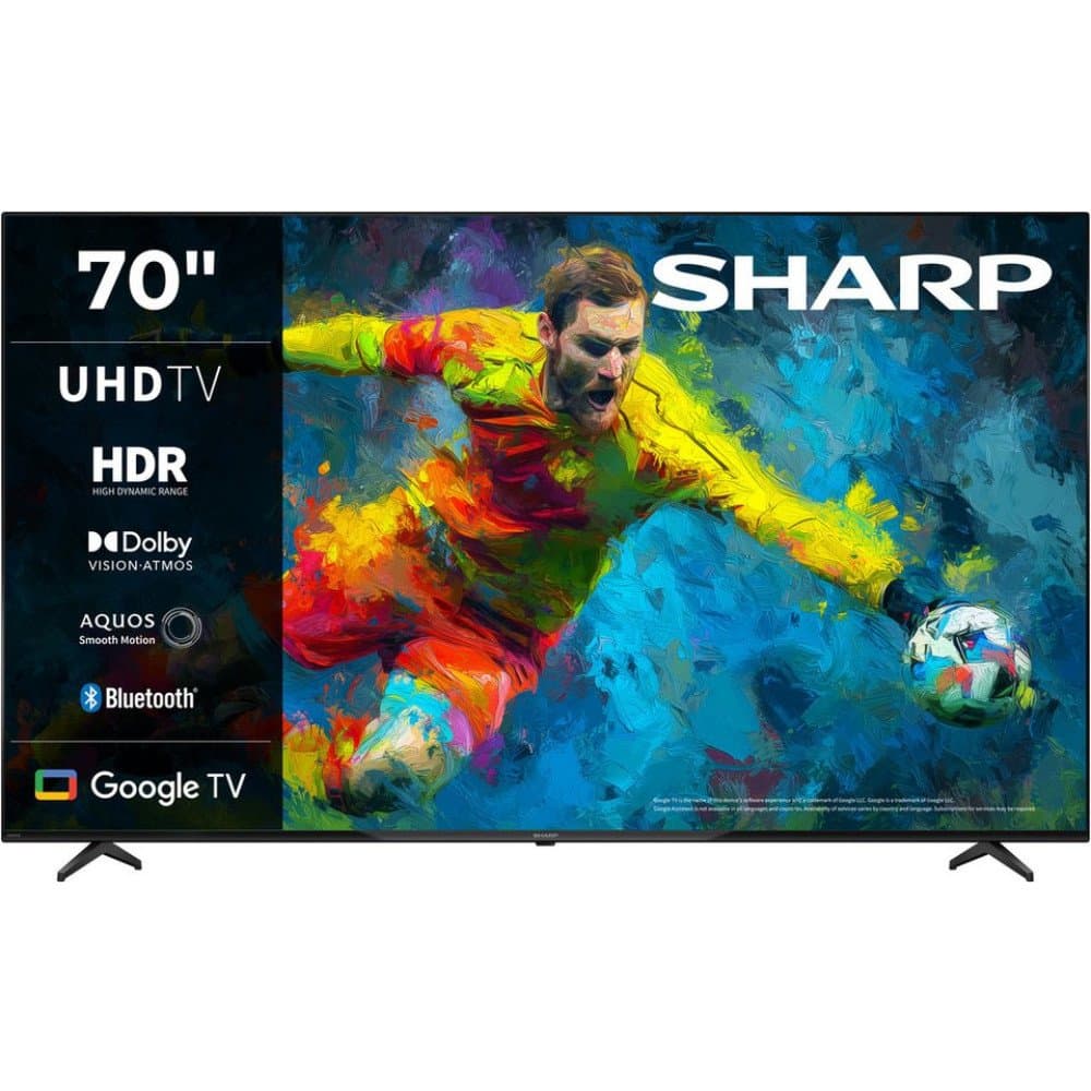 Sharp 4T-C70HLx LED-Fernseher (177 cm/70 Zoll, 4K Ultra HD, Smart-TV, Google TV)