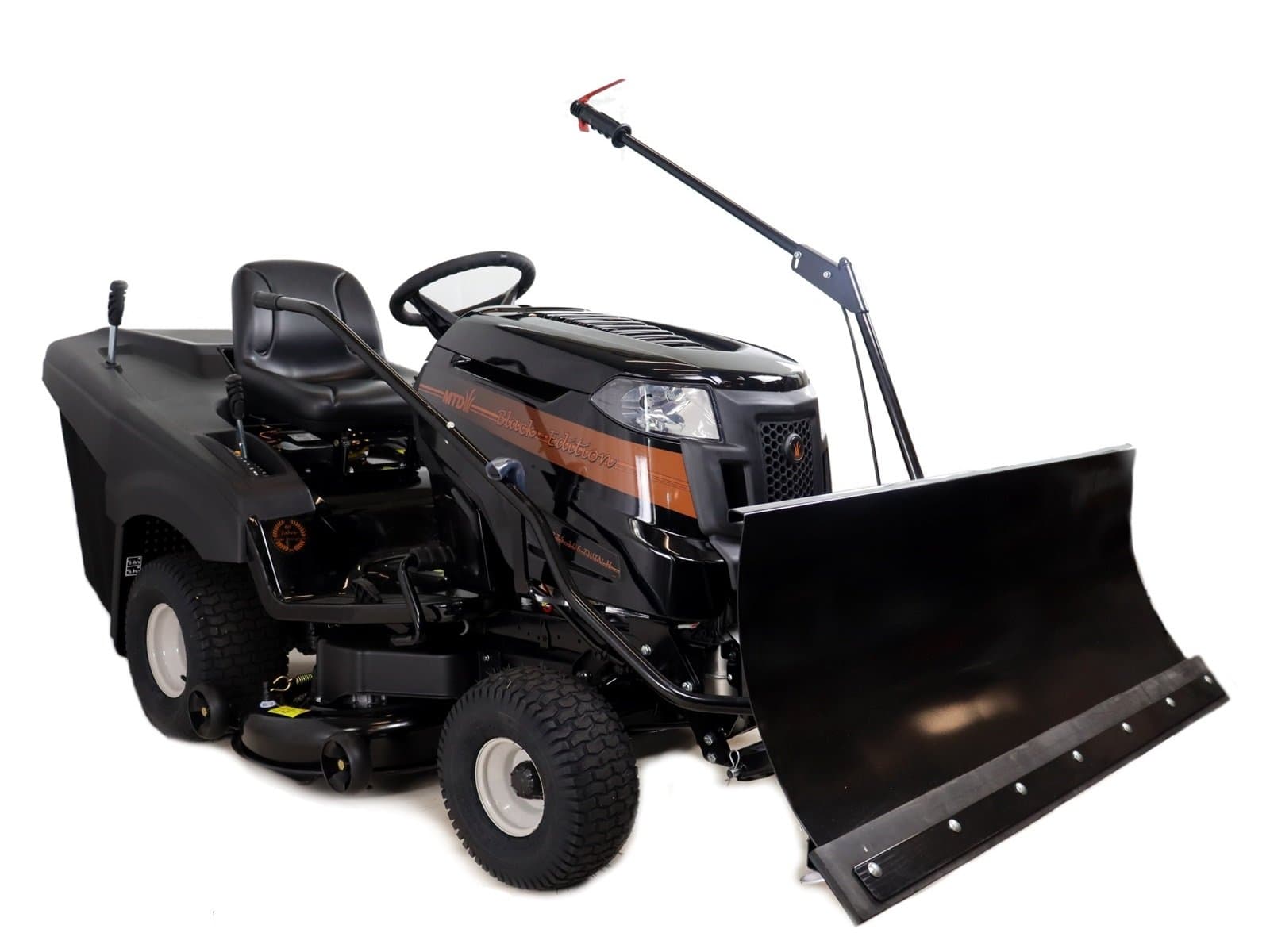 Fachhandels-QualitĂ€t Rasentraktor 275/106 TWIN Hydrostat â Modell 2023 â Schneeschild 120 Plus ( Black Edition )