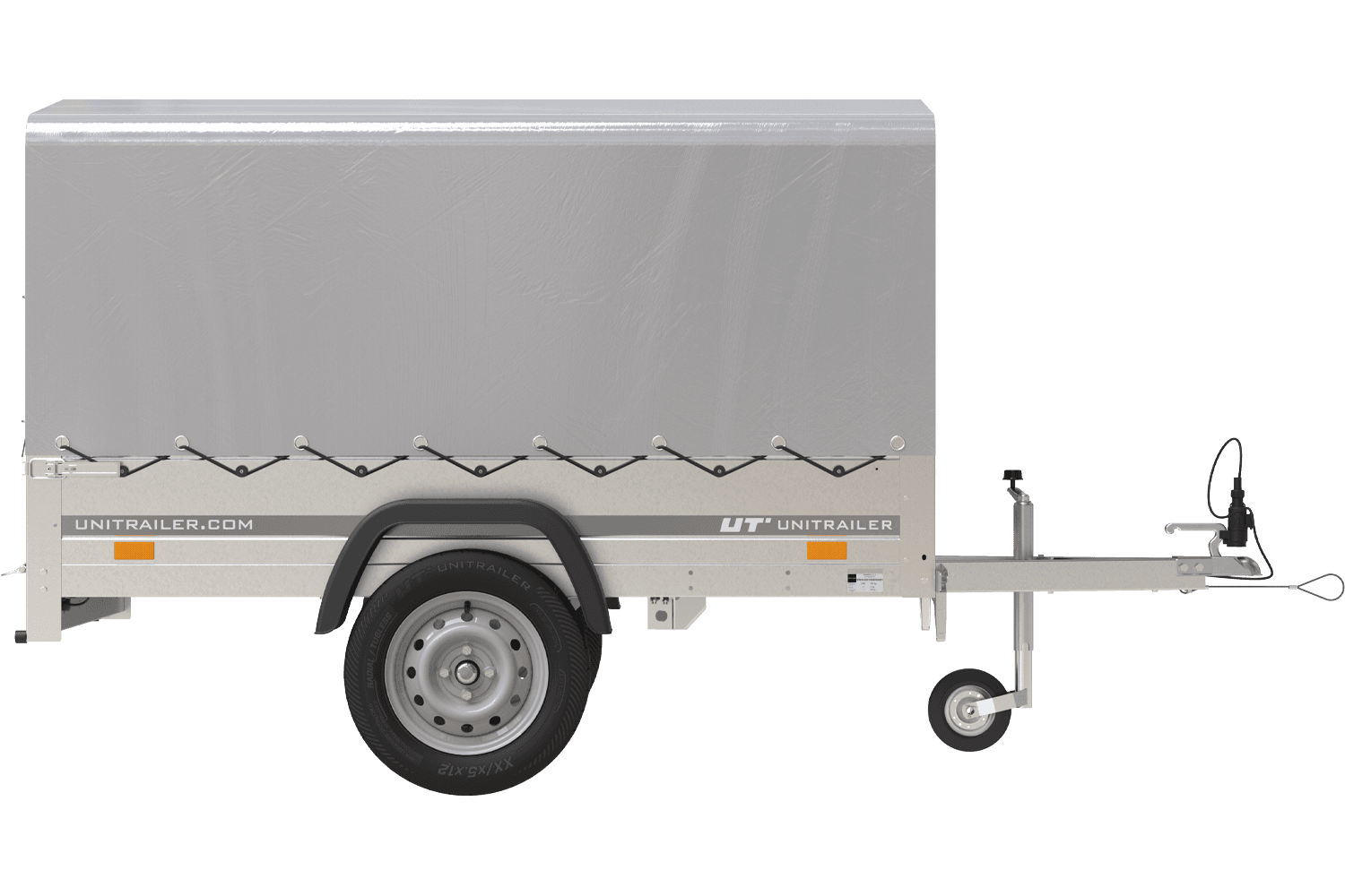 Fachhandels-QualitĂ€t 750 kg AnhĂ€nger 200 x 125 mit Domdeckel und ĂberrollbĂŒgel Garden Trailer 201 KIPP
