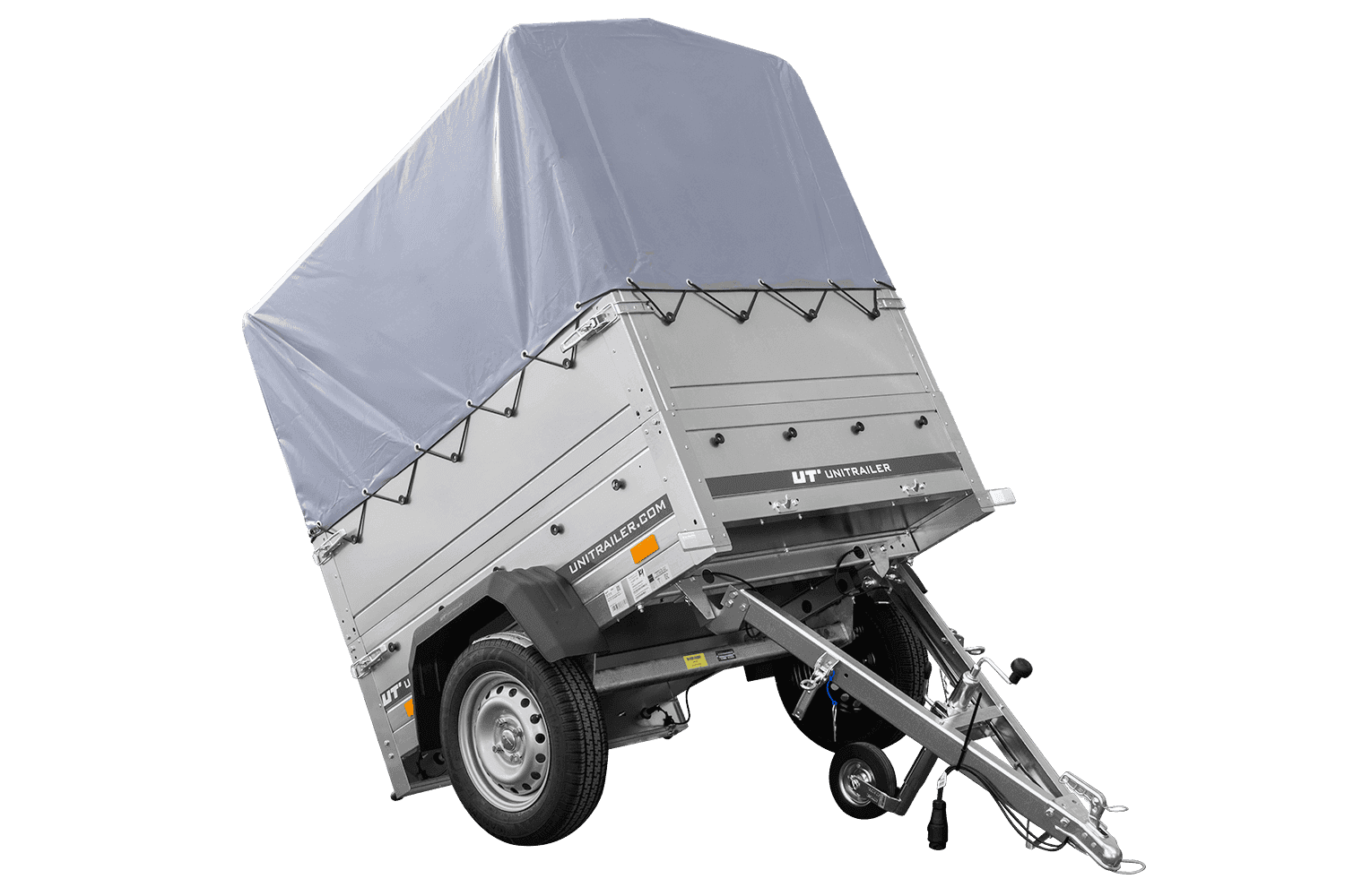 Neuanhänger Kipper ungebremst GARDEN TRAILER 150 KIPP mit zusätzlichen Bordwänden, Stützrad, Hochplane und Hochspriegel