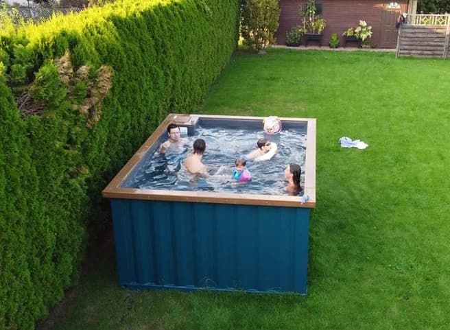 Piscina spa contenedor 3,0mx 2,5m con jacuzzi,