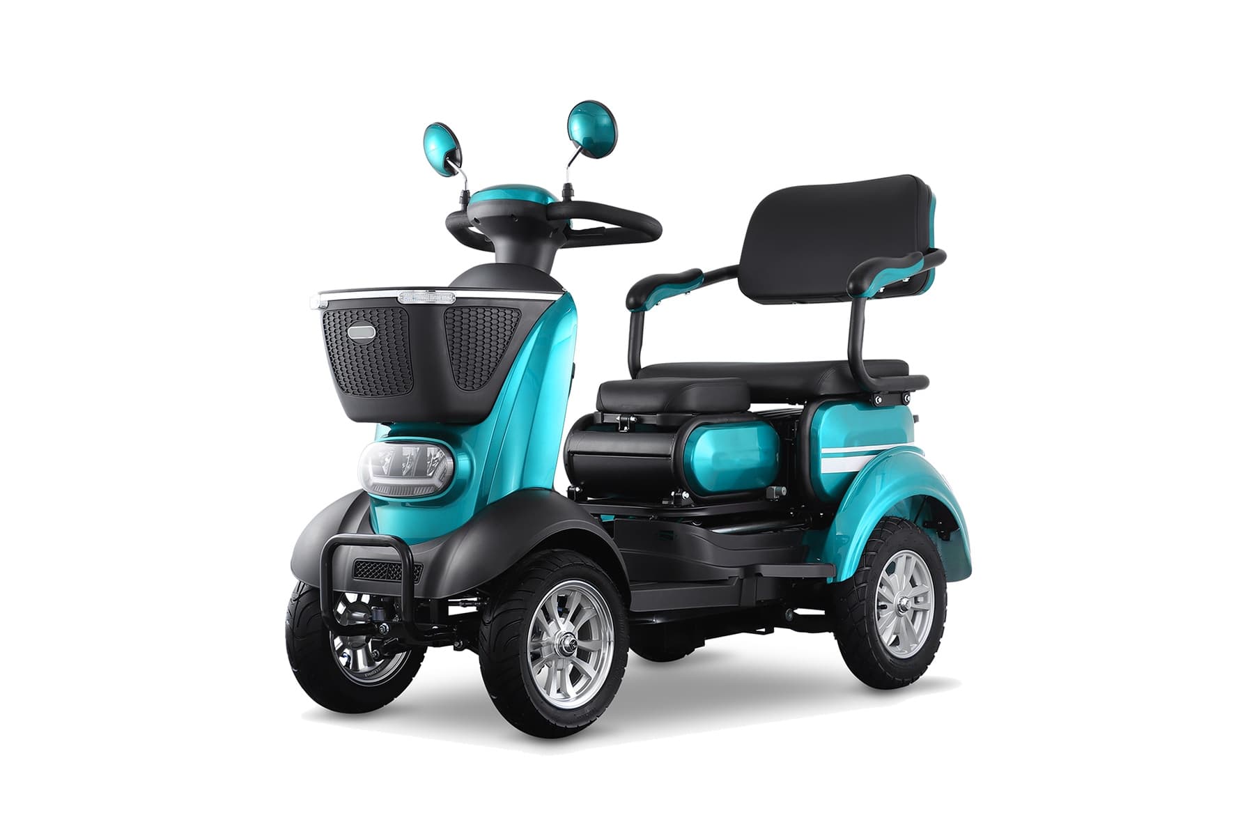 BOUBI Elektromobil für 2 Personen, 4 Räder, 500 Watt