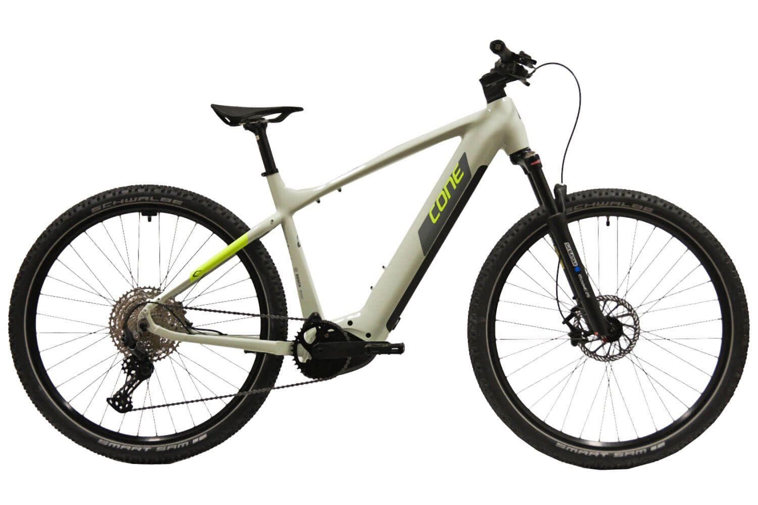 CONE eTrail IN 3.0 Gent 750Wh Grau-Schwarz / Gelb