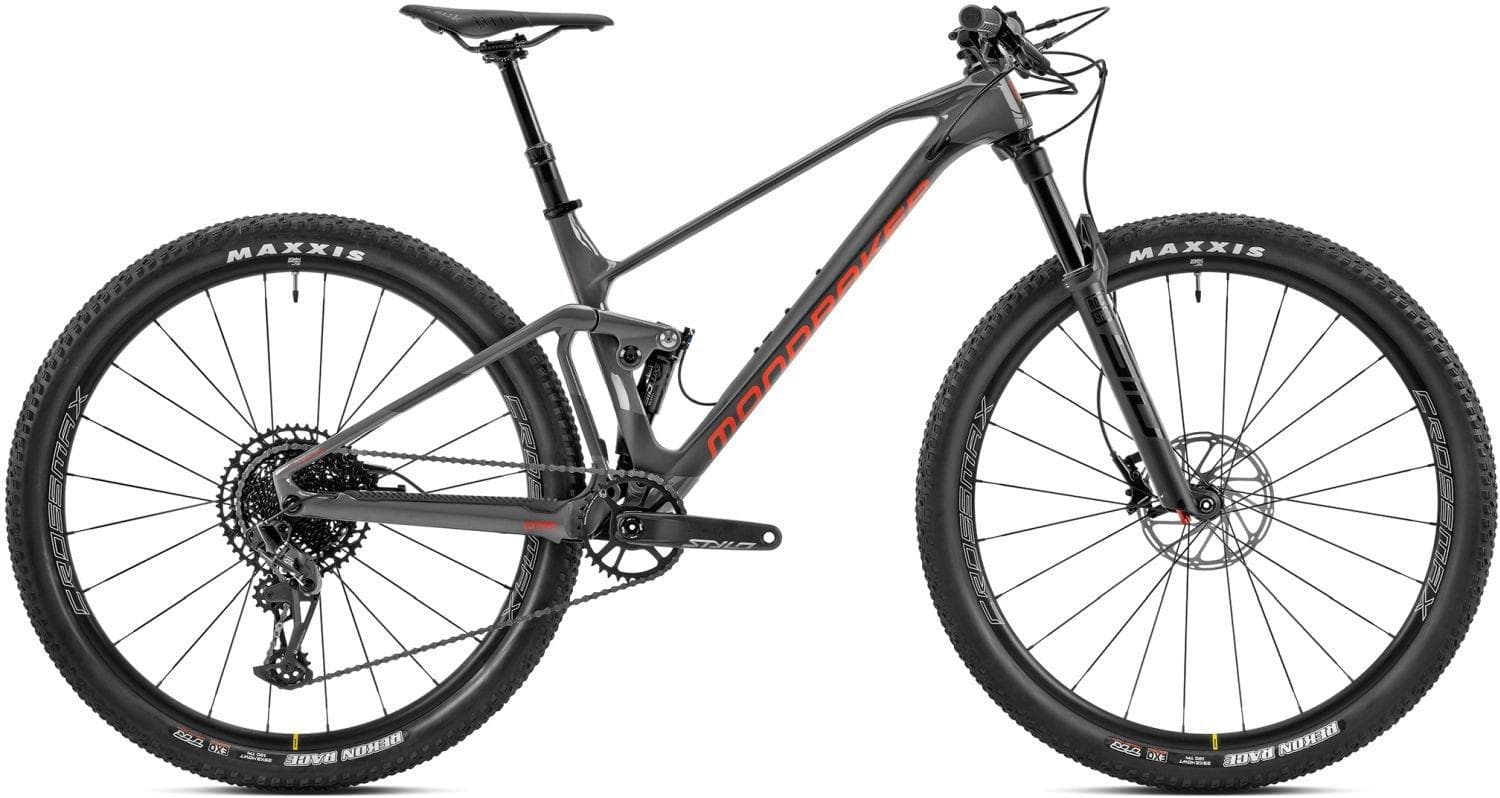 Mondraker F-Podium Carbon DC Gloss Nimbus Grey / Matte Carbon / Flame Red