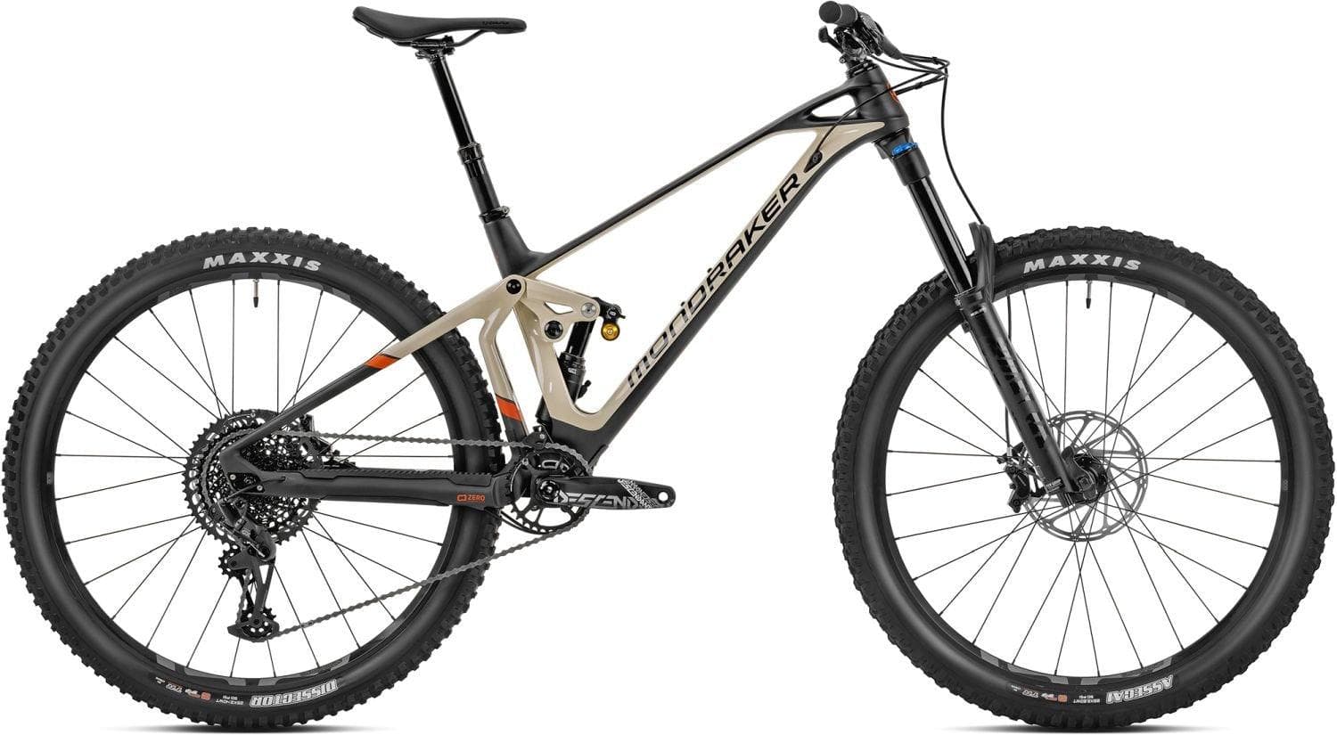 Mondraker Superfoxy Carbon R Gloss Carbon / Matte Desert Grey / Orange