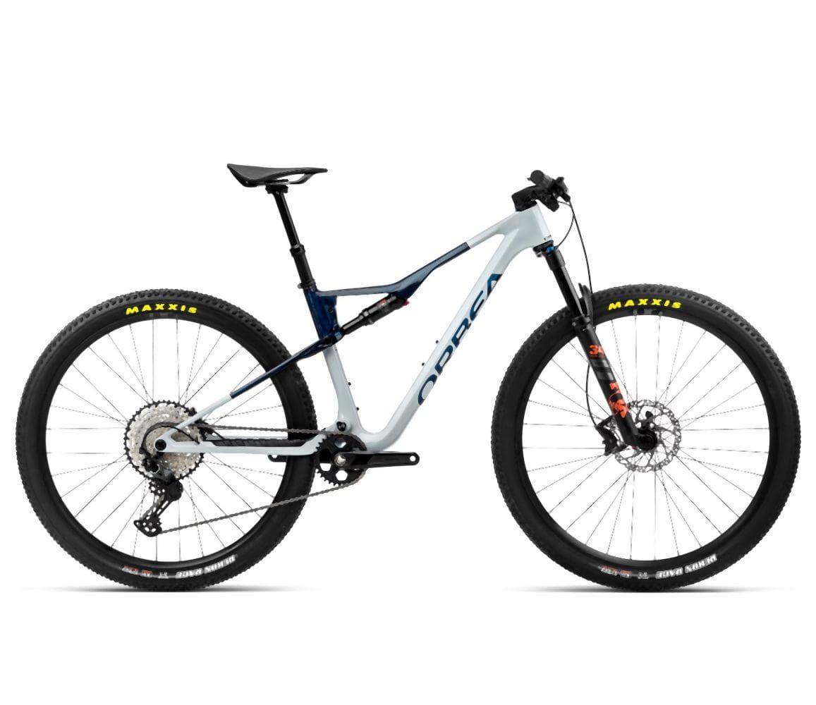 Orbea OIZ M30 Halo Silver-Blue Carbon View