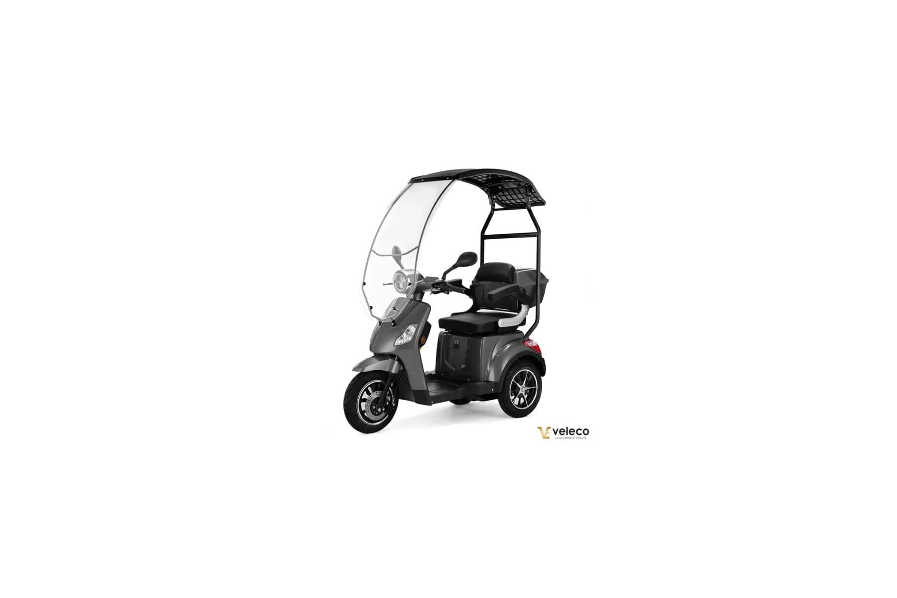 Veleco Draco Elektromobil mit 3 Rädern, stabil, für Menschen mit eingeschränkter Mobilität und Senioren, mit Dach
