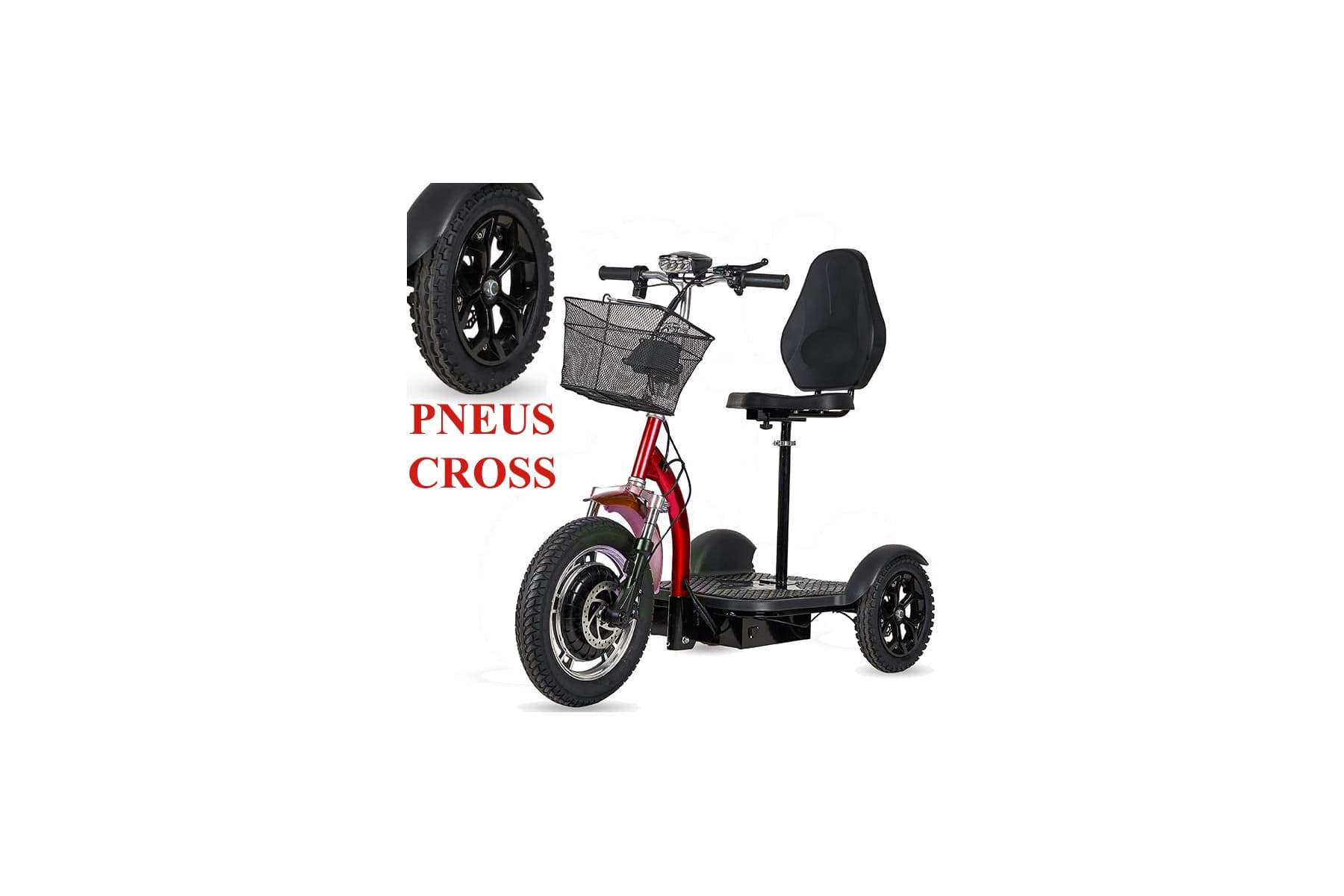 TRIBO 500 E-Scooter mit 3 Rädern, stabil, für Senioren und Menschen mit eingeschränkter Mobilität