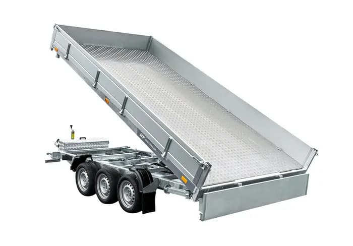 3-ACHSIGER HYDRAULISCHER KIPPANHĂNGER 400Ă200 UNITRAILER TASKER 400/3C 3500 KG