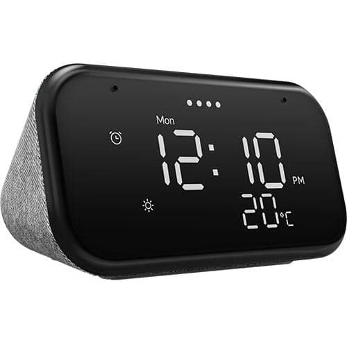 Smart Clock Essential com Google Assistant Cinzento