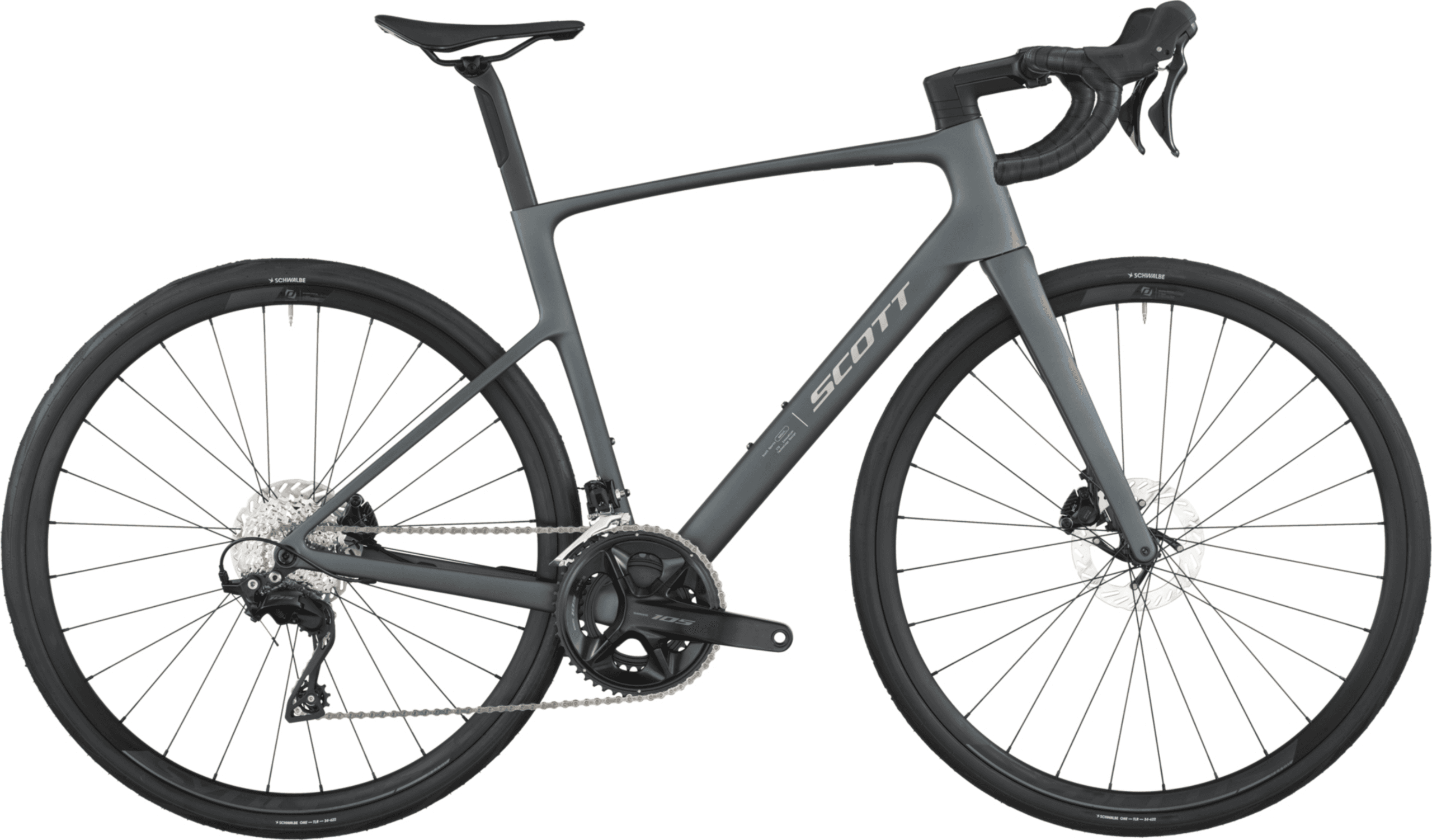 Scott Addict 50 carbon grijs