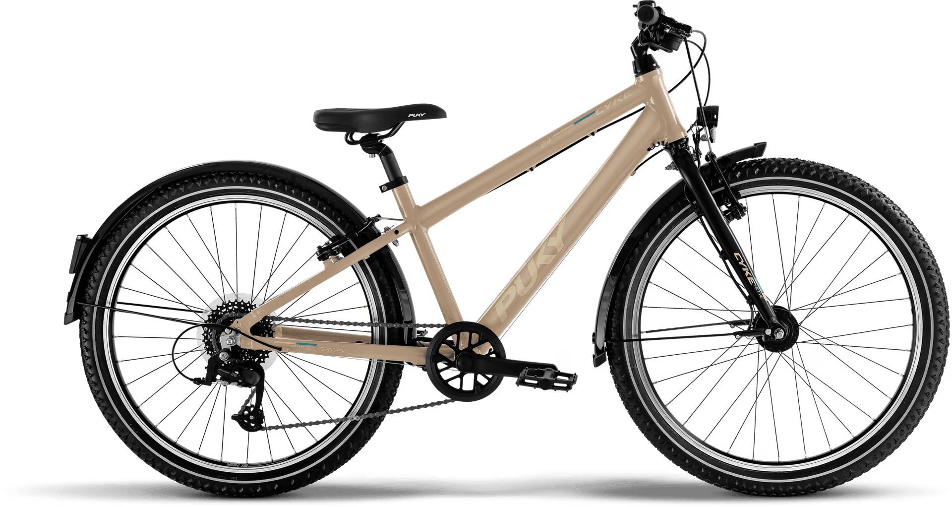 PUKY CYKE 24-8 ACTIVE stoffige zand/zwart (2025)