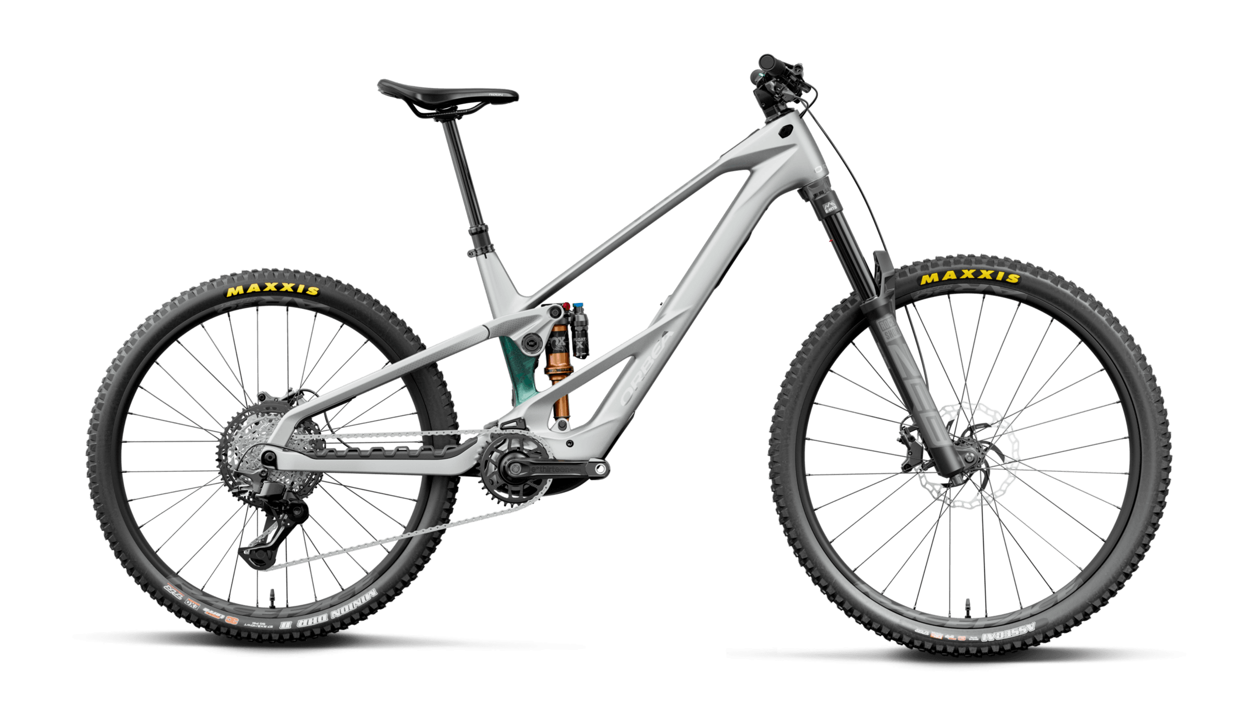 Orbea WILD LT M20 MULLET Smooth Silver (Mat) - Escape Green C. View (Glans)