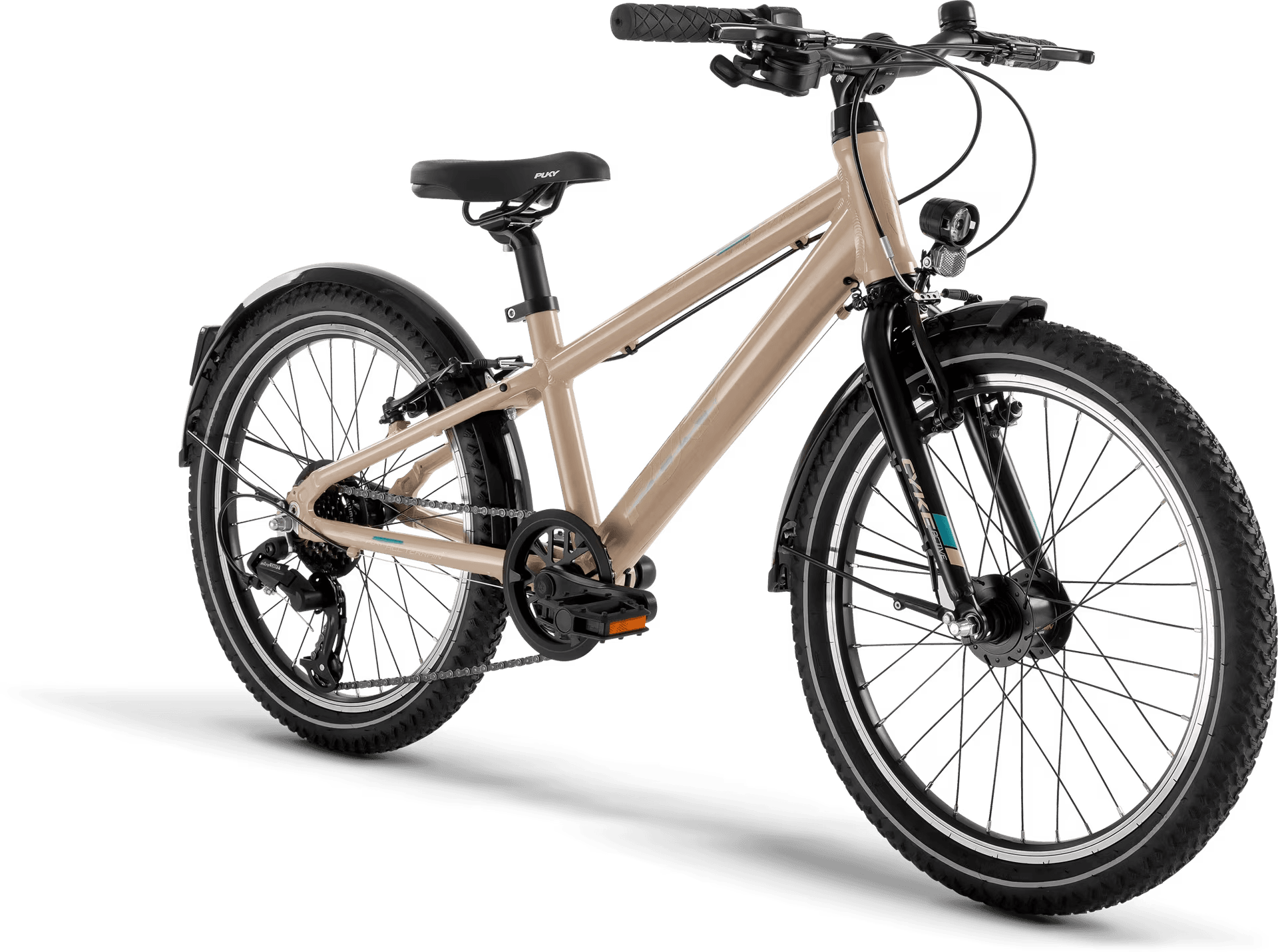 PUKY CYKE 20-7 Alu ACTIVE stoffig zand/zwart (2025)