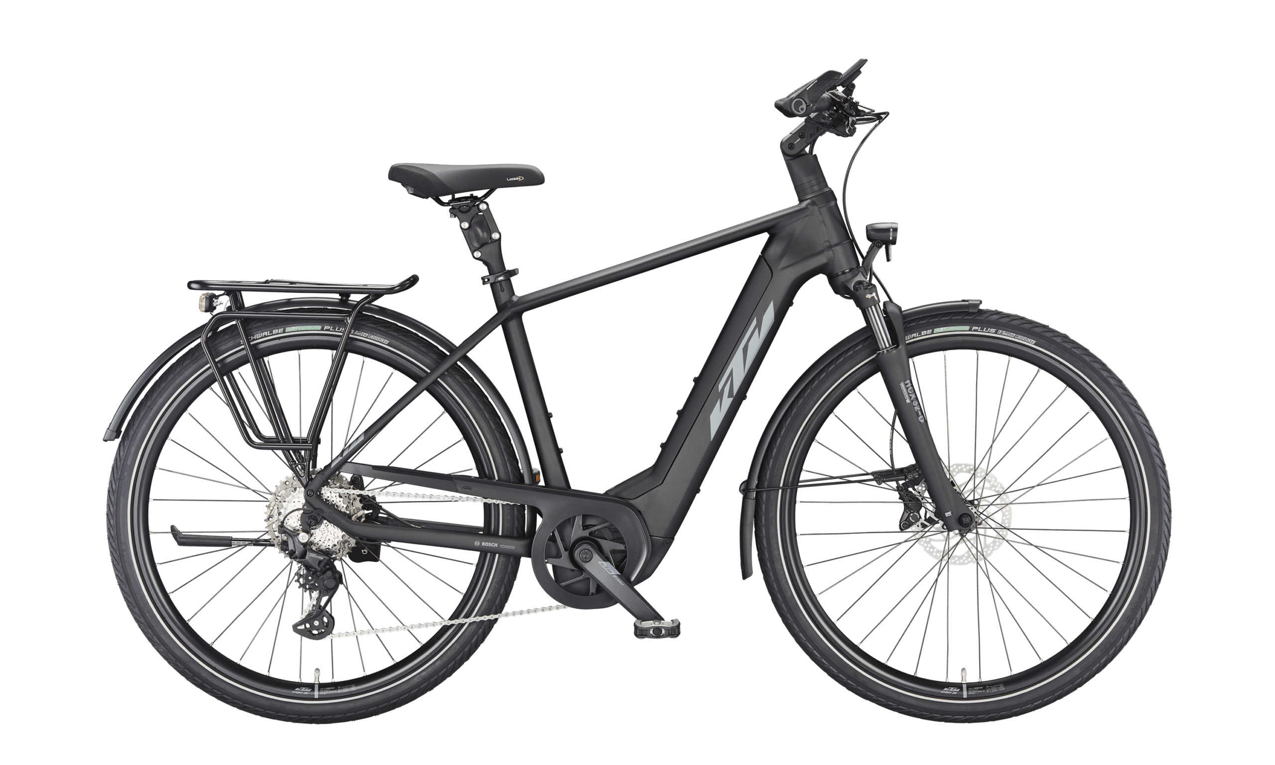 KTM MACINA STYLE 730 Diamant zwart mat (grijs+oranje)