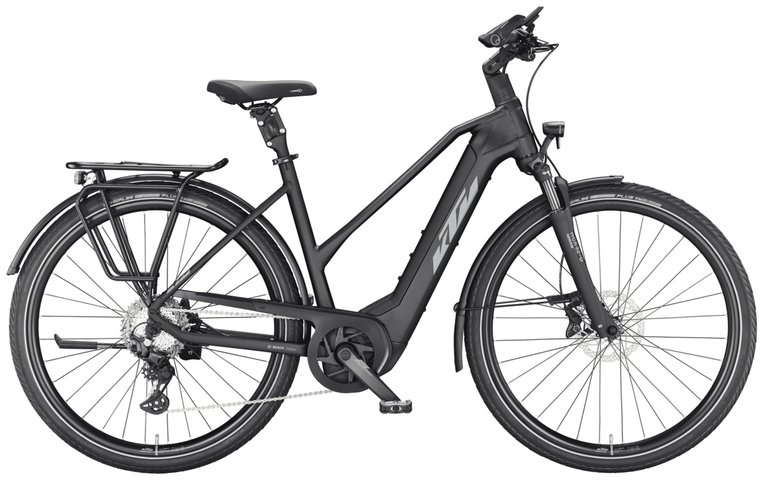 KTM MACINA STYLE 730 Trapez 750 zwart mat (grijs+oranje)