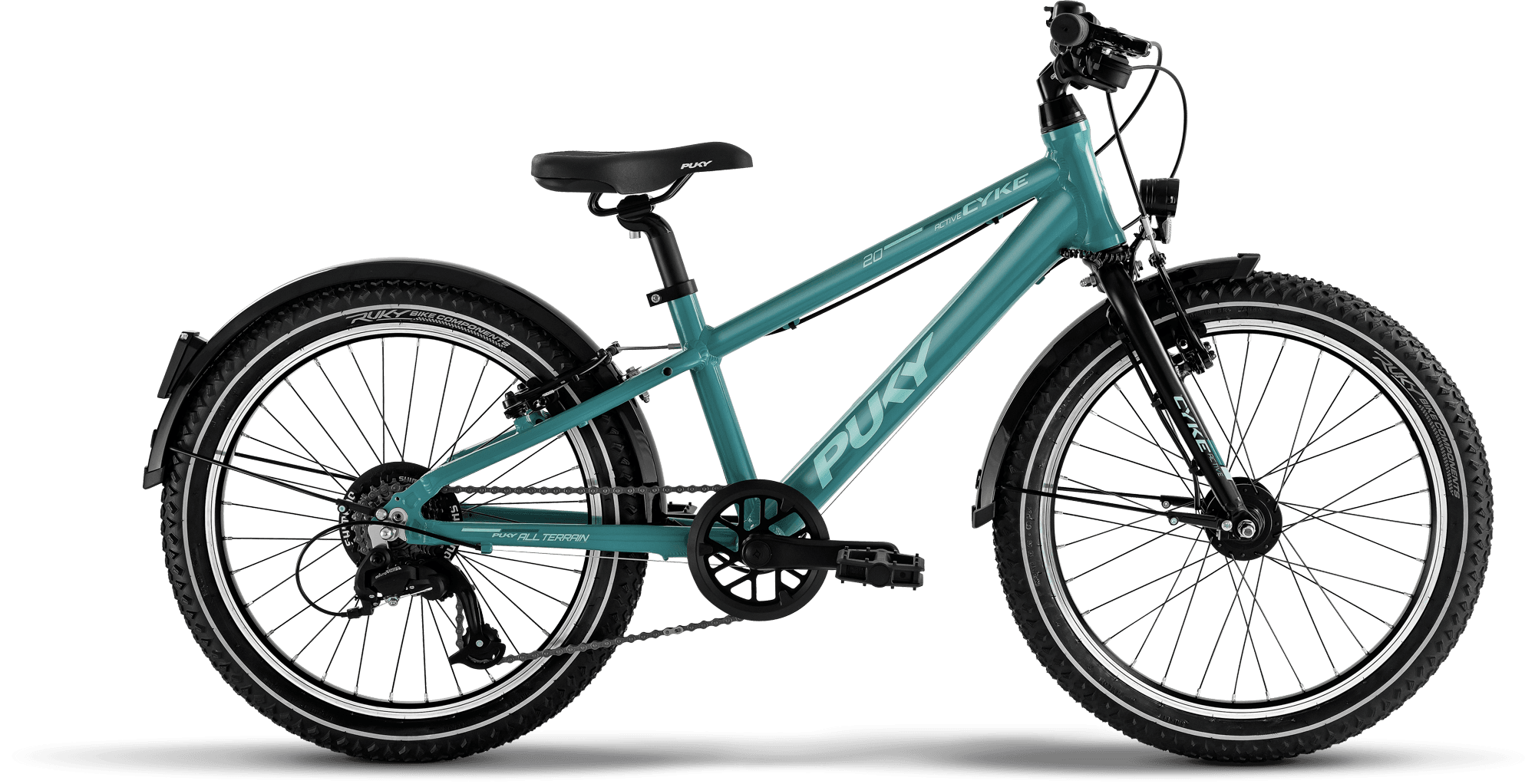 PUKY CYKE 20-7 Alu ACTIVE turquoise/zwart (2025)