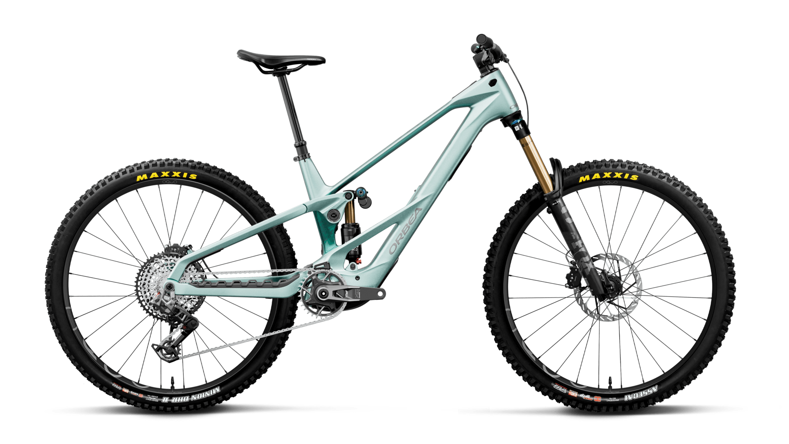 Orbea WILD LT M-TEAM RS Smooth Zilver (Mat) - Escape Groen C. View (Glans)