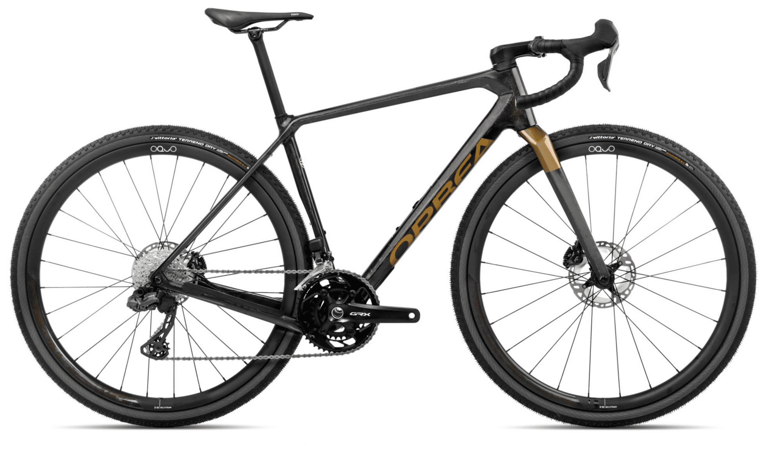Orbea TERRA M20iTEAM Cosmic Carbon View - Metallic Olijfgroen (Glans)