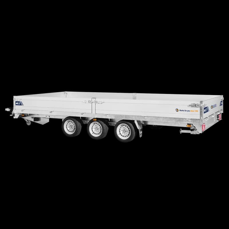 Remorque plateau 506 x 204 cm - PTAC 3500 kg - Saris